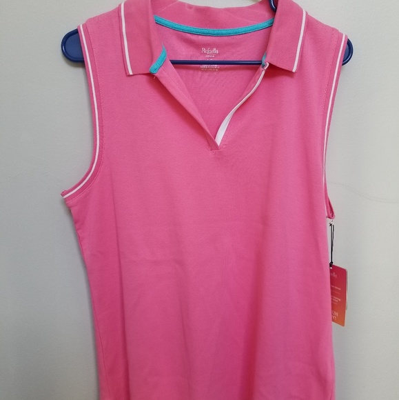Rafaella  pink polo tank top - Picture 2 of 5